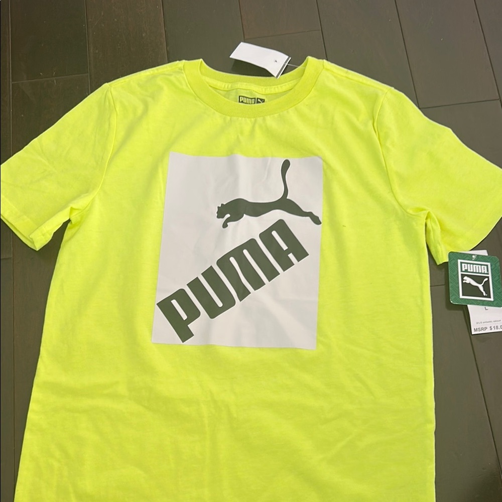 Puma Bright Yellow Graphic Tee